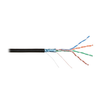 Кабель Nikolan F-UTP 4 пары кат 5e 24 AWG внешний PE 305м NIKOMAX NKL 2700B-BK