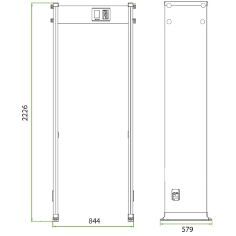 Арочный металлодетектор TRASSIR TR-MD02W