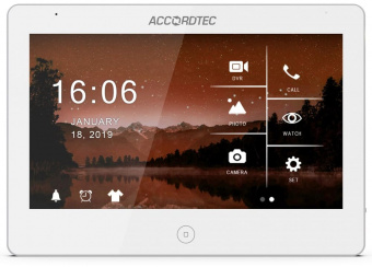 Абонентский монитор AccordTec AT-VD A101C/SD WH