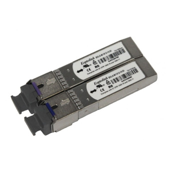 Комплект оптических одноволоконных трансиверов формата SFP Tfortis EOLS-BI1312-10-DI