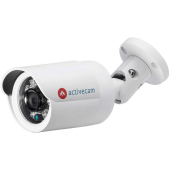 ActiveCam AC-D2121IR3 + ПО TRASSIR в подарок. Уличная сетевая камера-цилиндр с ИК-подсветкой