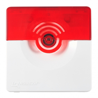 Оповещатель охранно-пожарный комбинированный Рубеж ОПОП 124-R3 (светозвуковой, адресный, красный)