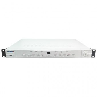 Мультиформатный гибридный видеорегистратор TRASSIR Lanser 3MP-8 с поддержкой TVI/AHD/CVI на 8 каналов (+ 2 IP)