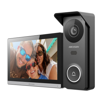 Комплект гибридного HD видеодомофона Hikvision DS-KIS313-P(B)