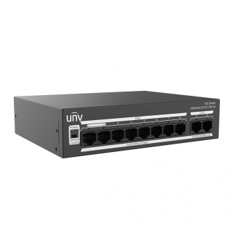 8-портовый неуправляемый коммутатор с поддержкой технологии Power over Ethernet (PoE) Uniview NSW2020-8T2GT-POE-IN