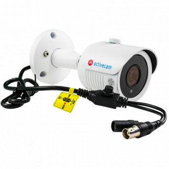 Уличная 2Мп аналоговая компактная камера-цилиндр ActiveCam AC-TA281IR3 с поддержкой AHD/TVI/CVI/CVBS