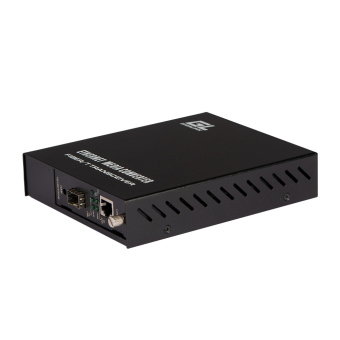 Управляемый оптический медиаконвертер NIKOMAX GL-MC-UTPG-SFPG-FM
