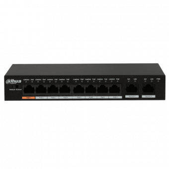 Неуправляемый 8-портовый Fast Ethernet PoE-коммутатор Dahua DH-PFS3010-8ET-96