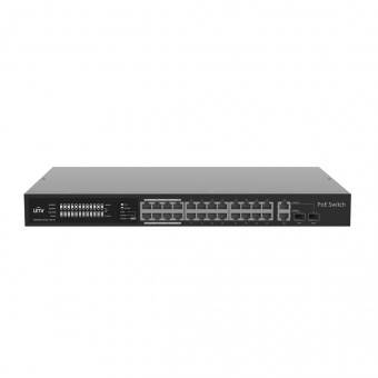24-портовый неуправляемый коммутатор с поддержкой технологии Power over Ethernet (PoE) Uniview NSW2020-24T2GC-POE-IN