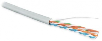 Кабель U/UTP Hyperline UUTP4-C5E-S24-IN-PVC-GY-305, 305 м