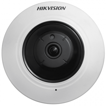 Hikvision DS-2CD2955FWD-I: внутренняя панорамная 5 Мп fisheye IP-камера с EXIR-подсветкой 8 м, WDR 120 дБ, H.265+, записью