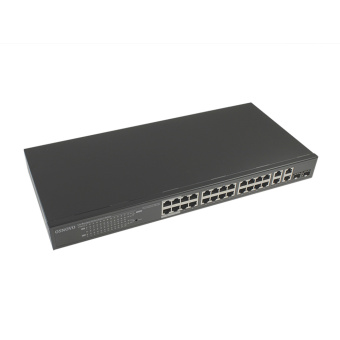 Управляемый (WEB-managed) гигабитный коммутатор с поддержкой технологии PoE (Power over Ethernet) Osnovo SW-24G2C-M(200W)