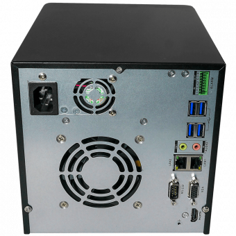 Сетевой видеорегистратор для построения систем охранного телевидения на базе IP-камер TRASSIR DuoStation AF 32, вид сзади